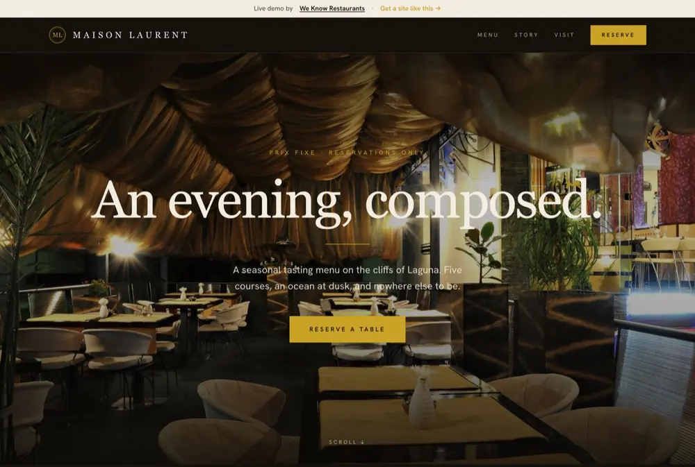 Maison Laurent website